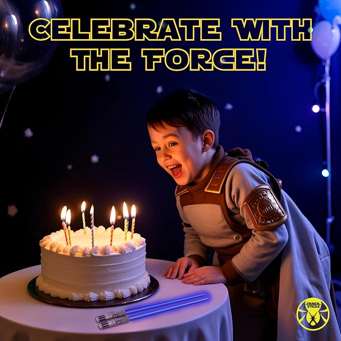 Lightsaber Chopsticks Light Up Star War Chopsticks Light Up Mini Light Saber Chopstick for Adults Cool Chopstick Light Saber Chop sticks Led Chop stick Jedi Chop sticks 12 Modes 1 PAIR