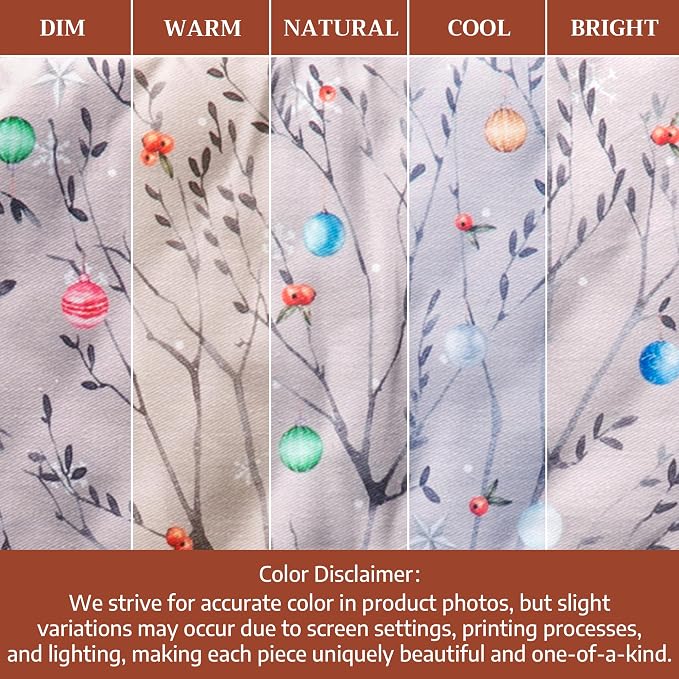 Maison d' Hermine Double Oven Mitts 100% Cotton Double Oven Glove (7"x35") | Heat Resistant BBQ Cooking Gloves with Loop Baking Kitchen Home Hotel Farmhouse Thanksgiving Christmas - Fairy Christmas