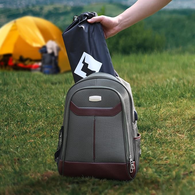 VILLEY Portable Camping Side Table, Ultralight Aluminum Folding Beach Table | Lightweight & Portable, Aluminum Folding Table with Carry Bag for Camping, Outdoor Cooking, Beach, Picnic, Boat & Travel
