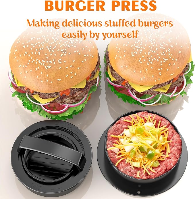 Electric Meat Grinder, 2000W Max Sausage Stuffer Maker, Vegetable Cheese Grater with 3 Shredder Slicer Blades, 2 Blades, 3 Plates, Sausage Tube, 2 Meat Claws, Burger Press & Kubbe Kit