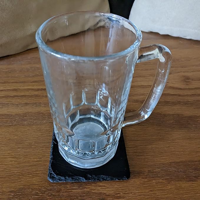 Power & Protection: V-Twin Engine Coasters for Your Ride - Square Slate - Set of 6