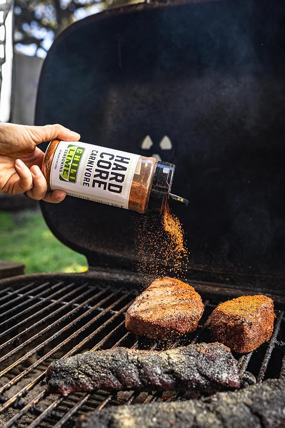 Hardcore Carnivore Chili Lime Seasoning for Chicken & Seafood, 12oz | Made with Real Lime Juice and Balanced Chile Heat. Great on Tacos and Street Corn. MSG Free & Gluten Free