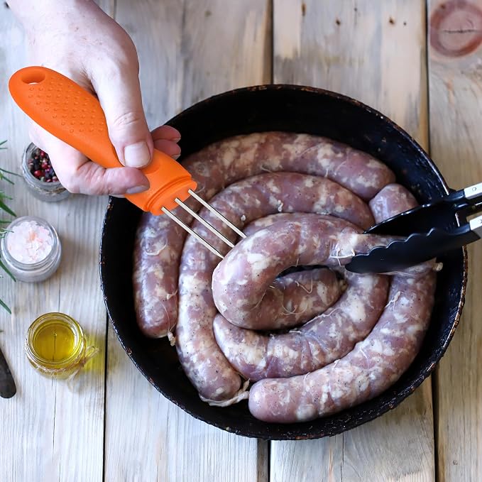 Sausage Pricker Tool for Making Sausage Stuffer. | Used During the Sausage-Making Process to Pop Trapped Air Pockets Under the Casing.