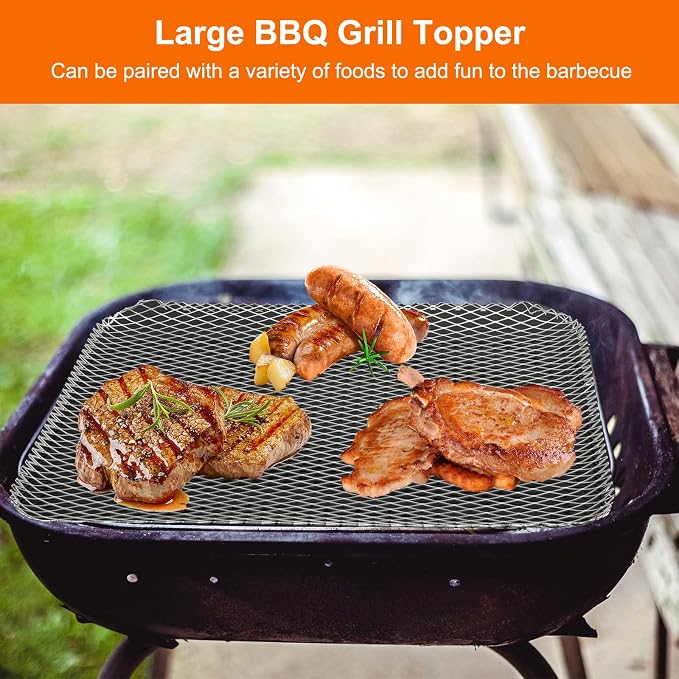 10 Pack BBQ Grill Mesh Mat,Mesh Baking Tray,Grill Mesh,Disposable Barbecue Padding for Outdoor Barbecues