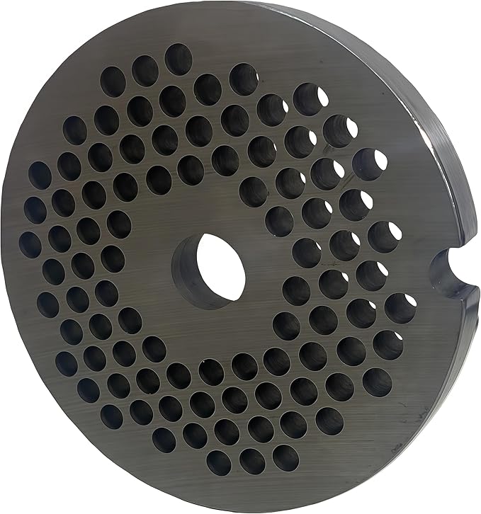 For Hobart, LEM, Cabelas, Weston and FGA Food Chopper, MTN Meat Grinders of #12 Stainless Steel Meat Grinder Plate Discs Blades，Cutting Disks Heavy Duty. (4/25 Hole Plate)