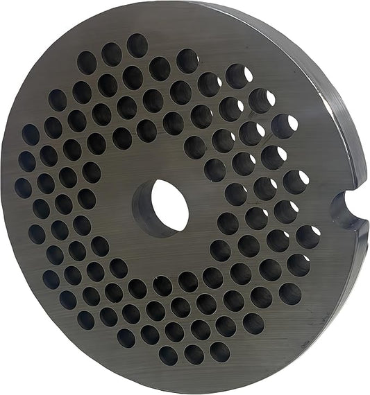 For Hobart, LEM, Cabelas, Weston and FGA Food Chopper, MTN Meat Grinders of #12 Stainless Steel Meat Grinder Plate Discs Blades，Cutting Disks Heavy Duty. (4/25 Hole Plate)