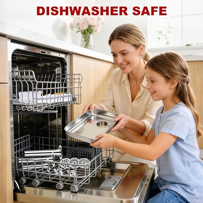 FavorKit Stainless Steel Food Grinder Attachment for KitchenAid Mixers, Dishwasher Safe Meat Processor Accessory Included 3 Sausage Stuffer Tubes