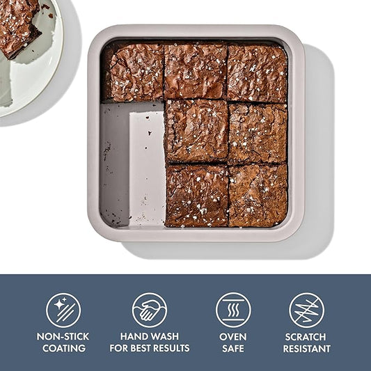 OXO Good Grips Non-Stick Pro Ceramic Coated Metal Bakeware 9” Square Cake Pan – Storm Blue