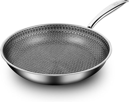 Non Stick Frying Pans 10-inch/11-inch, Nonstick Frying Pan with Induction Compatible Base, Durable & Easy Clean for Gas/Electric Stove (10 inches)