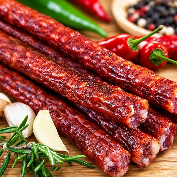 Hi Mountain Snack Stick Casings | 21 mm, Edible, Mahogany | Collagen casings for homemade snack sticks, meat sticks, beef sticks & venison sticks. Makes up to 22 lbs