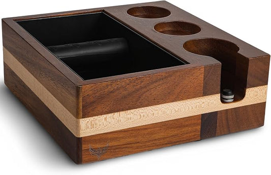 58mm Espresso Knock Box and Tamping Station Espresso Accessories Organizer Box