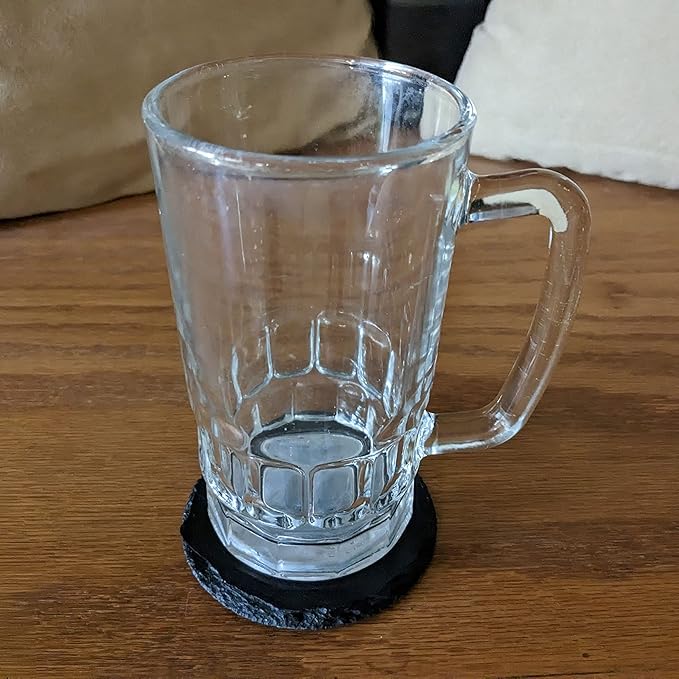 The Open Road Awaits: Motorcycle Coasters with Inspirational Quote - Round Slate - Set of 6