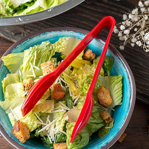 Carlisle FoodService Products Carly Salad Tong, 6" Salad Tong, 12 Pack