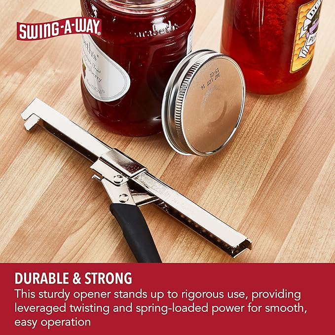 Swing-A-Way Comfort Grip Jar Opener - Black