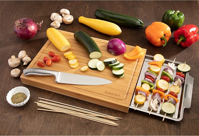 Cuisinart CPK-4884 Bamboo Cutting Board with Hidden Tray