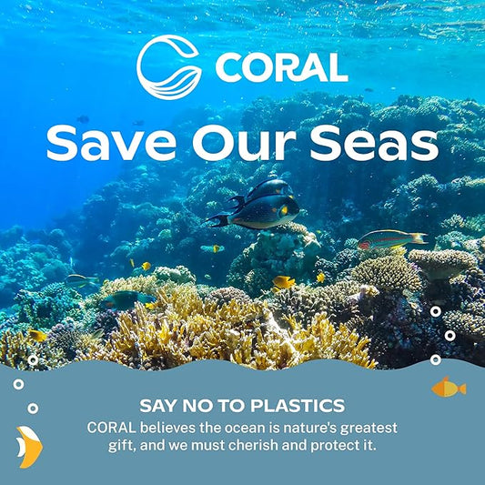 CORAL Light Brown 100% Compostable Knives - 120 Heavy Duty No Plastic Knives (7.0 inch) - Break Resistant with Smooth Edges, Ocean Friendly Alternative to Plastic Silverware - Biodegradable & Disposable Knives