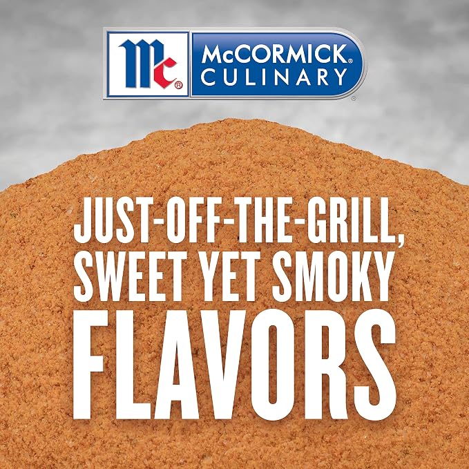 McCormick Culinary Mesquite Barbecue Seasoning, 26 oz - One 26 Ounce Container of Mesquite Seasoning Rub, Best on Pork Sandwiches, Ribs, Briskets, or as Meat Tenderizer Seasoning
