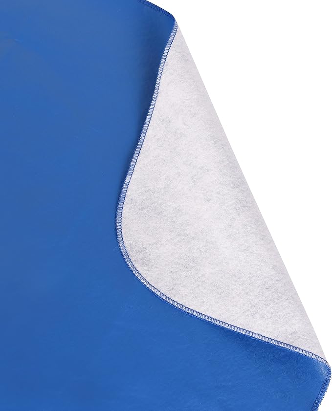 Yourtablecloth Heavy Duty Vinyl Rectangle or Square Tablecloth – 6 Gauge Heavy Duty Tablecloth – Flannel Backed – Wipeable Tablecloth with Vivid Colors & Many Sizes 52 x 90 Royal Blue