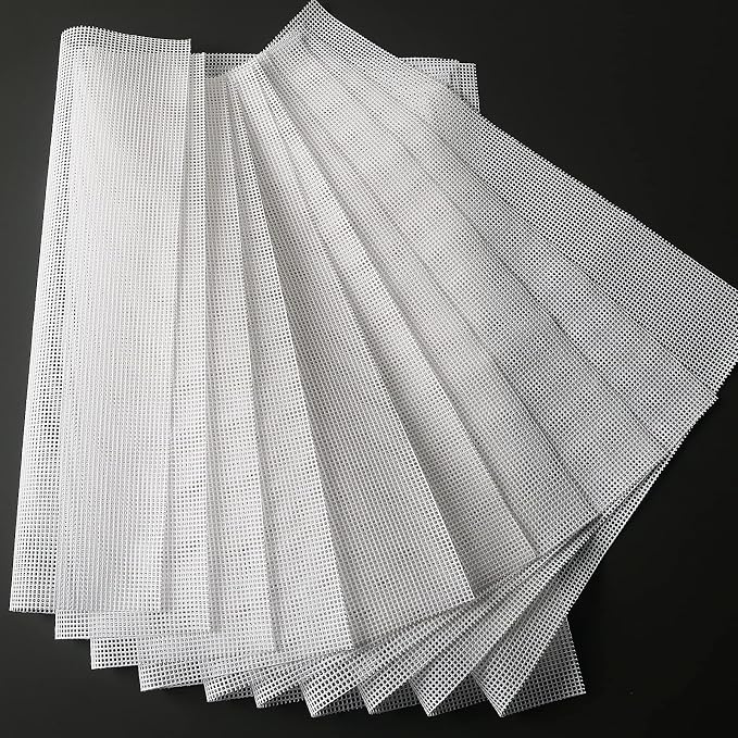 Silicone Dehydrator Tray Liner: for Cosori Magic Mill Ivation 12"x13" 10-PK | BPA-Free Mesh Non-stick Liners Help Stop Dried Food From Sticking, Lift Food Intact, and Cut Cleanup Time - Dishwasher Safe