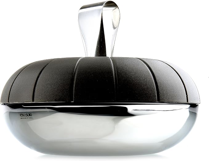 EVA SOLO | Ice Cube Cooler with Tongs | Metal Ice Cube Tray | Danish Design, Functionality & Quality | Black
