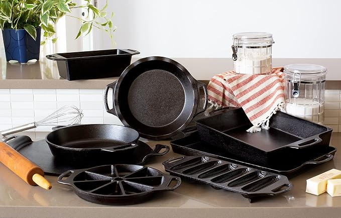 Lodge Cast Iron Baker’s Skillet,(Pack of 3)