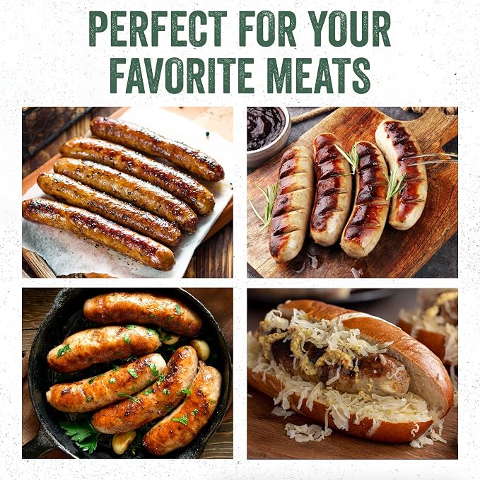 LEM Products Natural Hog Casings, 32–35mm Edible Sausage Casings for Sausage Links, Hot Dogs, Italian, Pepperoni, Salami, Homemade Sausages, Stuffs Approx. 30 lbs, 6.1 oz Package