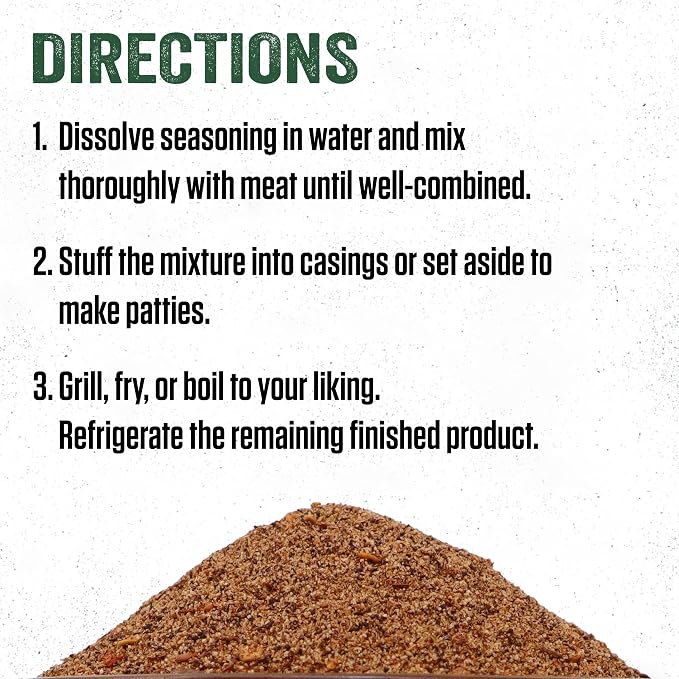LEM Products Backwoods Chorizo Fresh Sausage Seasoning, 7.5 oz Packet | Pre-Measured Seasoning for Wild Game and Domestic Meat, Seasons Up to 25 Pounds of Meat for Homemade Sausages