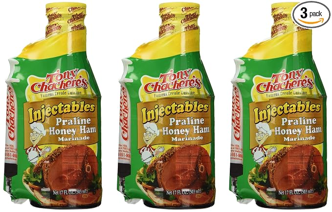 Tony Chachere's Marinade Praline Honey Ham w/ Injector, 17-Ounce (Pack of 3)