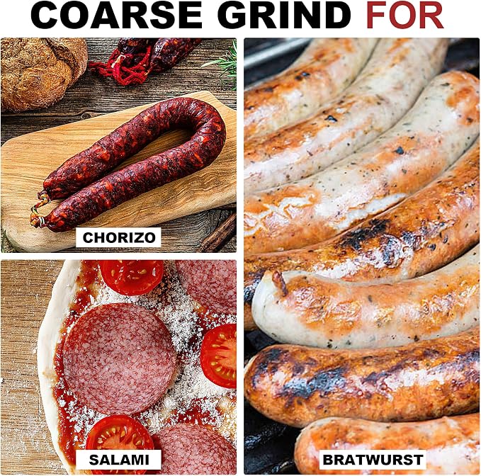 #12 Meat Grinder Plate, 10mm Coarse Stainless Steel | #12 plate for bratwurst, 10mm coarse stainless, Fast & consistent grind, Great for salami & more, Durable and easy clean.