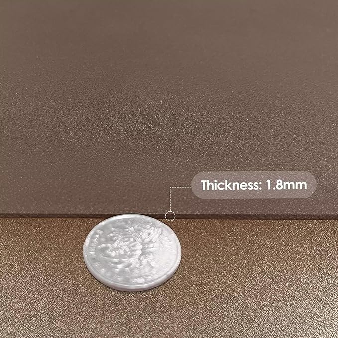 Desk Cover Protector - Used for Square Table Waterproof and Easy to Clean Good Flatness Easy to Used for Dining Table(Mud Color+Champagne Gold 44x44)