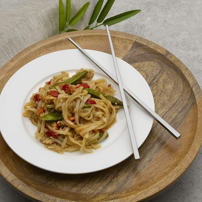 Studio Nova Premium 18/10 Stainless Steel Chopsticks (Four Pair)