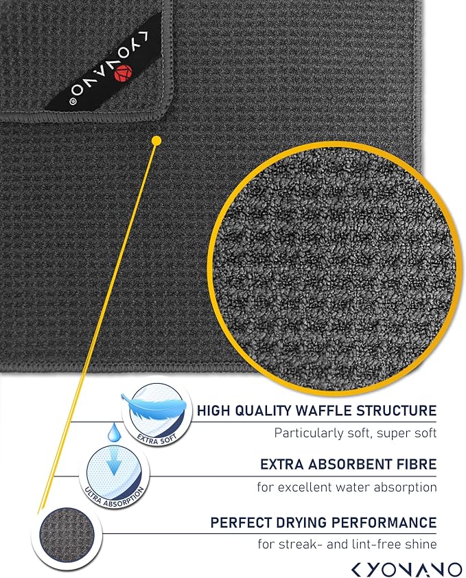 KYONANO Espresso Accessories - Barista Towels 4 Pack - Barista Microfiber Towel (12"x12") - Coffee Towels for Coffee Bar - Espresso Towel - Coffee Bar Accessories for Clean Steam Wand