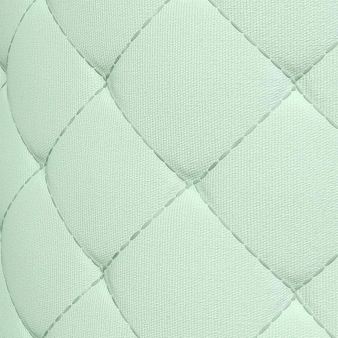 Martha Stewart Dinnerware Stemware Glassware Stackable Organizer Home Storage Container Case, Set of 2 Goblet Stemware Storage Organizers With Removable Fabric Dividers, Mint