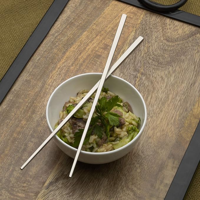 Studio Nova Premium 18/10 Stainless Steel Chopsticks (Four Pair)