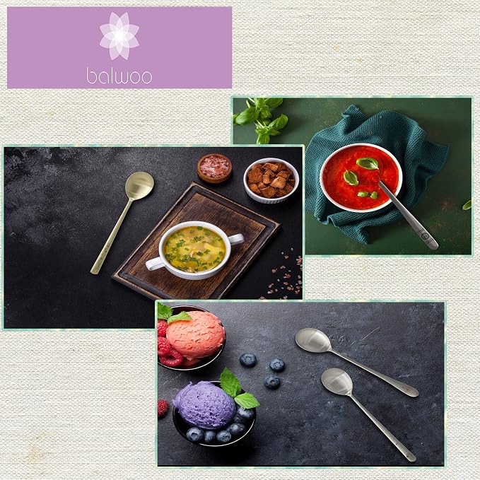 [5 Sets] [Made in Korea] Korean Sticky Rice Spoon Chopsticks Set Gold Titanium Plating 304 Stainless Steel Tableware Cutlery Set Mukbang Chopsticks (Stone Wall, 5 Sets)