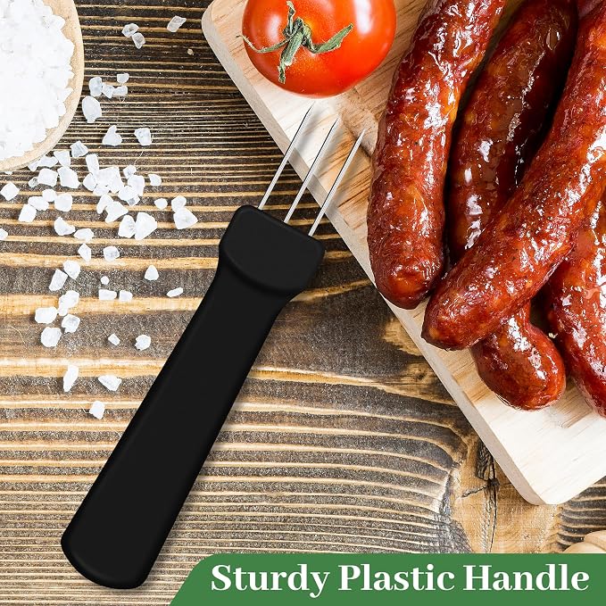 3-Prong Sausage Pricker, Stainless Steel, 5.5" | Air Release Tool for Casings