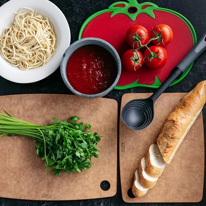 Dexas Natural Fiber Composite Cutting Board, Dishwasher Safe, Knife Friendly Kitchen Prep Board, 14.3 x 11.2 Inch