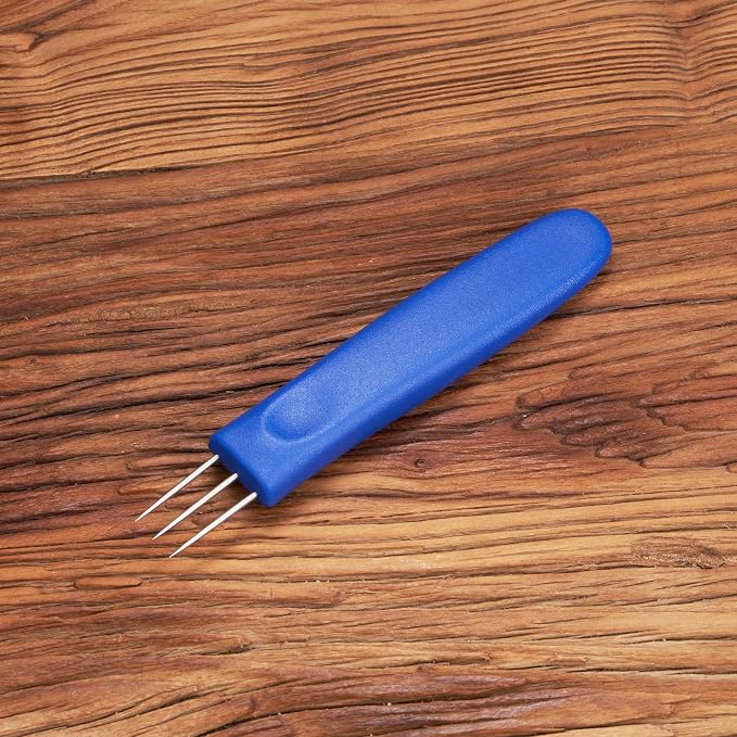 Sausage Pricker Tool, 6.5" Stainless Steel Meat Needle | Prevents sausage bursting,Sturdy food-grade steel,Safe, non-slip handle,Comes with storage case,Great for fresh & smoked.