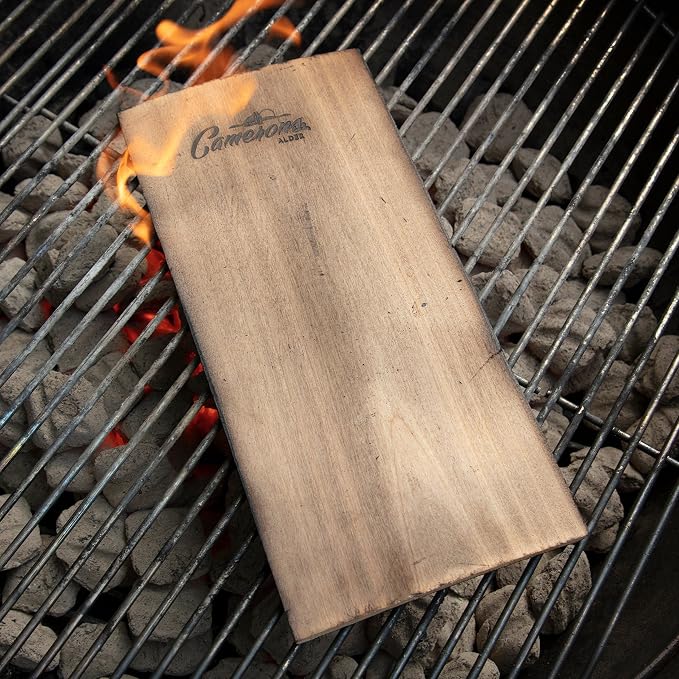 Camerons Cedar & Alder Grilling Planks - 8 Pack (5.5x11.5") - Premium Natural Wood - Easily Infuse Smoky Flavor into BBQ Salmon, Fish, Pork, Veggies, and More - Sourced in the USA - Grilling Gift Idea